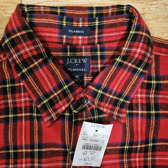 J. Crew Other - J. Crew Red Flannel Medium